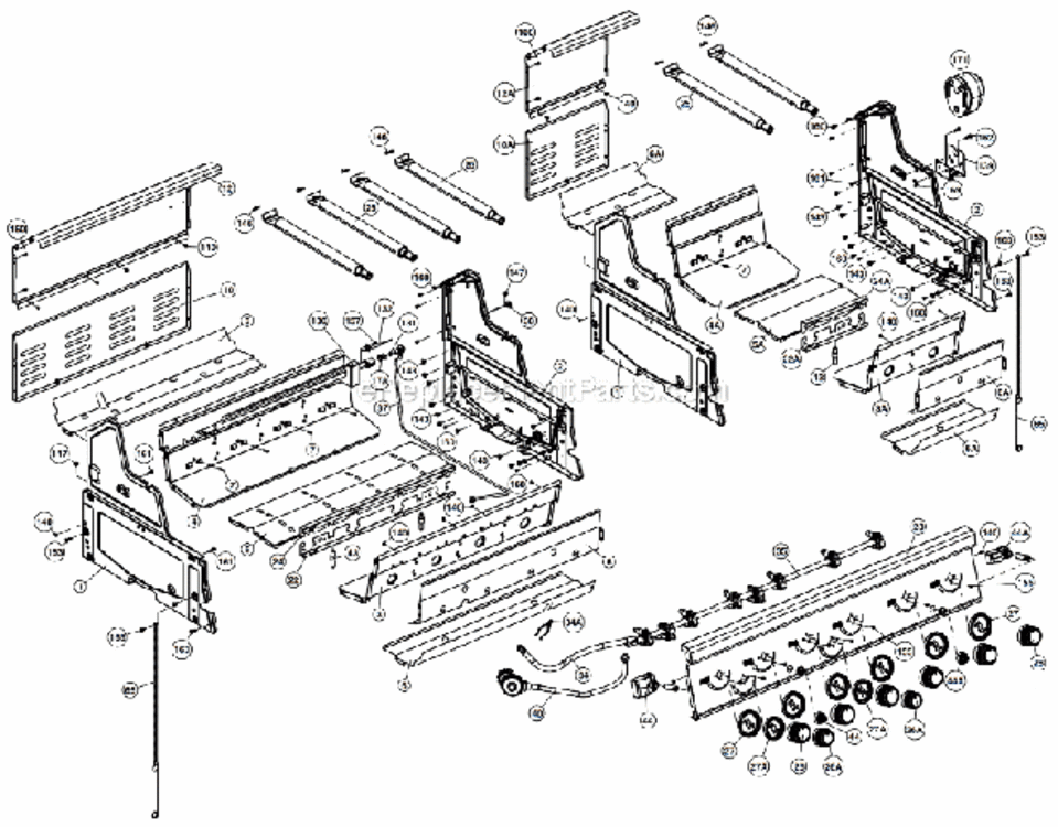 Page B Diagram and Parts List for 9571-47  Broil King Grill